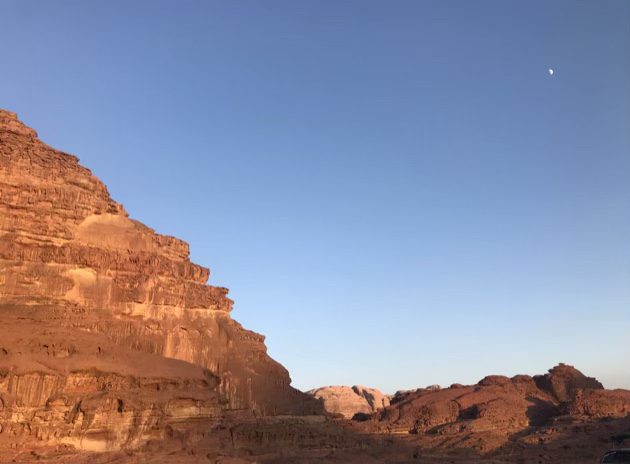 Wadi rum sunset